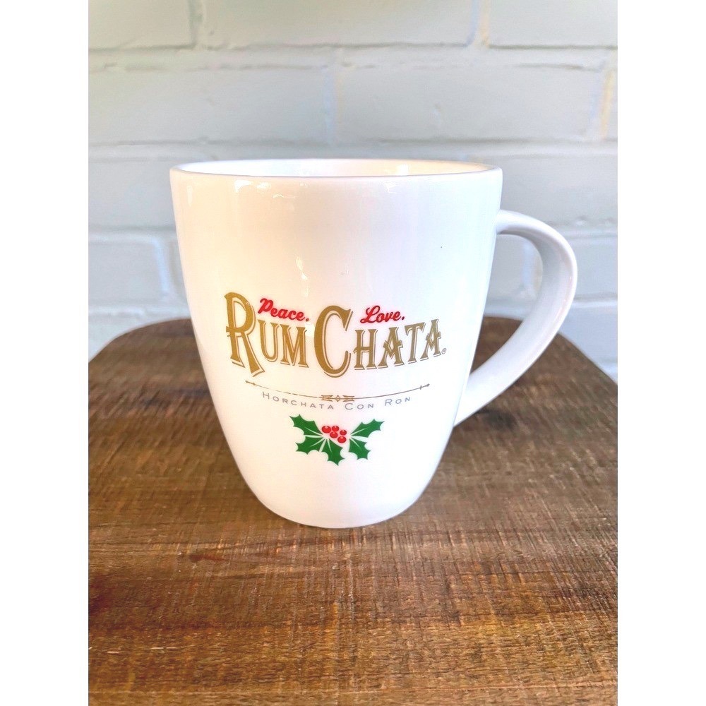 Rum Chata Peace Love‎ Holiday Mug Coffee Cup
